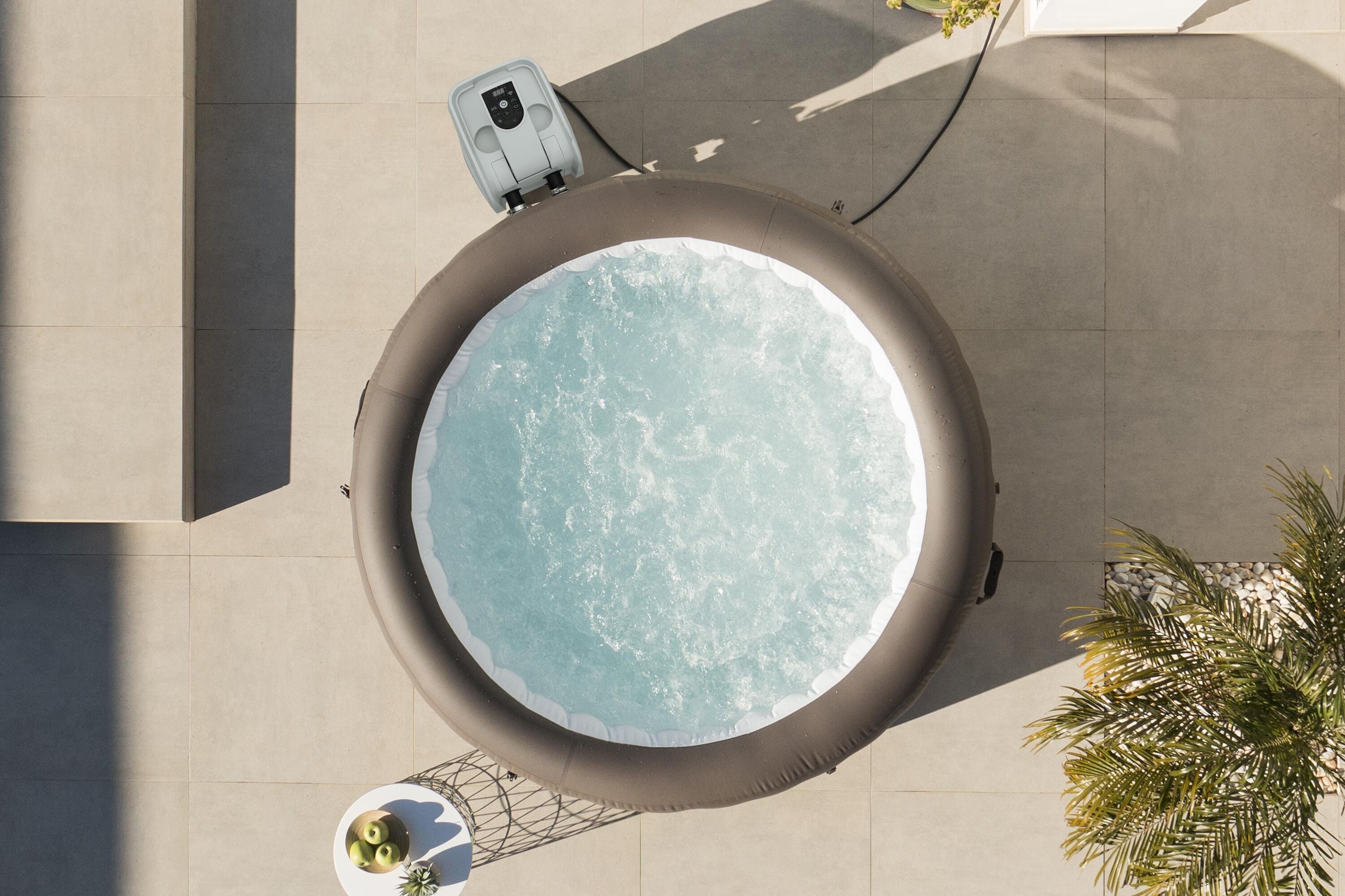 Lay-Z-Spa Dominica Smart Hydrojet 6 bruin
