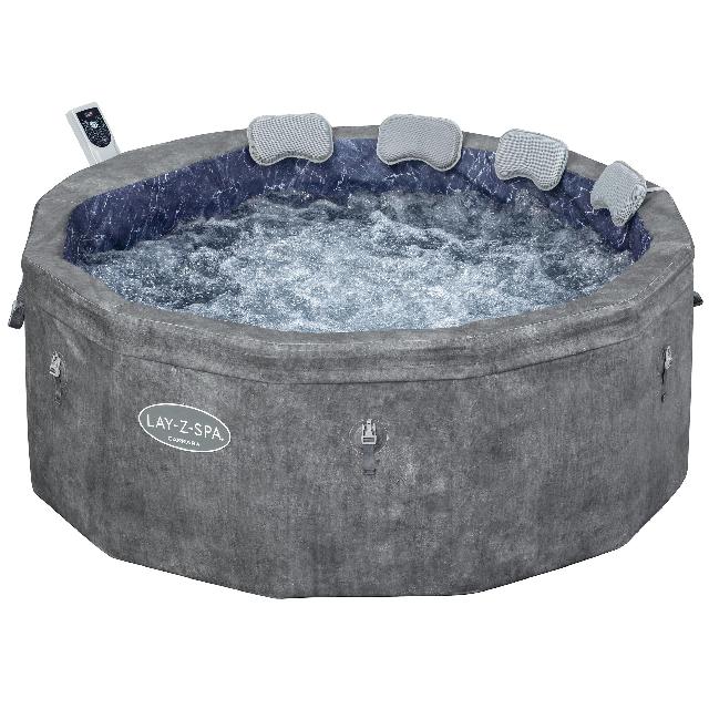 Lay-Z-Spa Carrara Smart Airjet 6 grijs steen