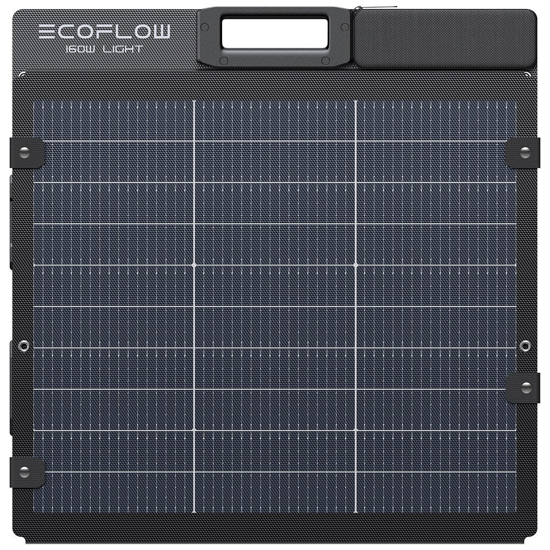 EcoFlow 160W lichtgewicht opvouwbaar dubbelzijdig zonnepaneel